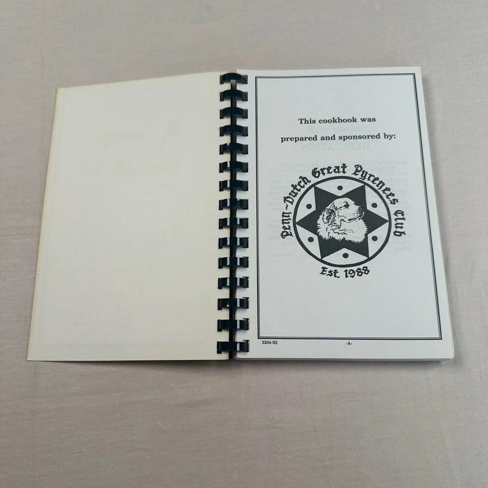 Vintage Tailgate & Club Meeting Specialties Spiral Cookbook Community Recipes